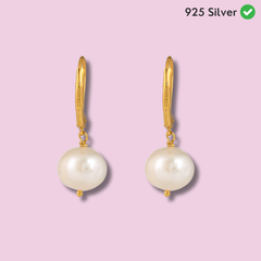 Pearl Drop Silver Earring - From Purl