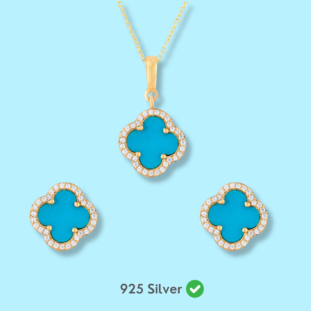 Turquoise Clover Set