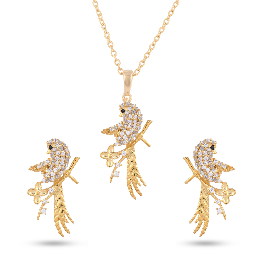 Elegant Bird Silver Set