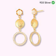 Pearl Drop Circle Party Circle Earring - From Purl