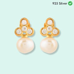 Elegant Diamond Pearl Earring - From Purl