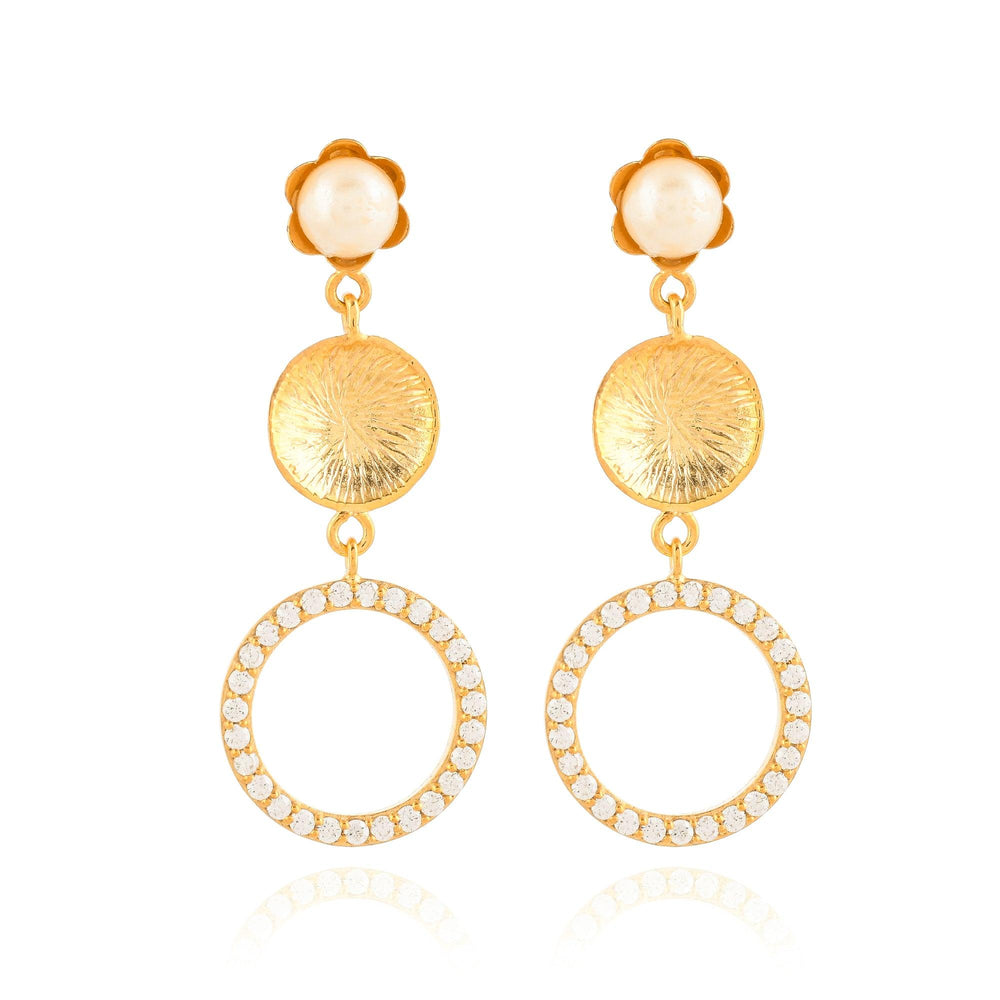 
                  
                    Pearl Drop Circle Party Circle Earring - From Purl Purl
                  
                