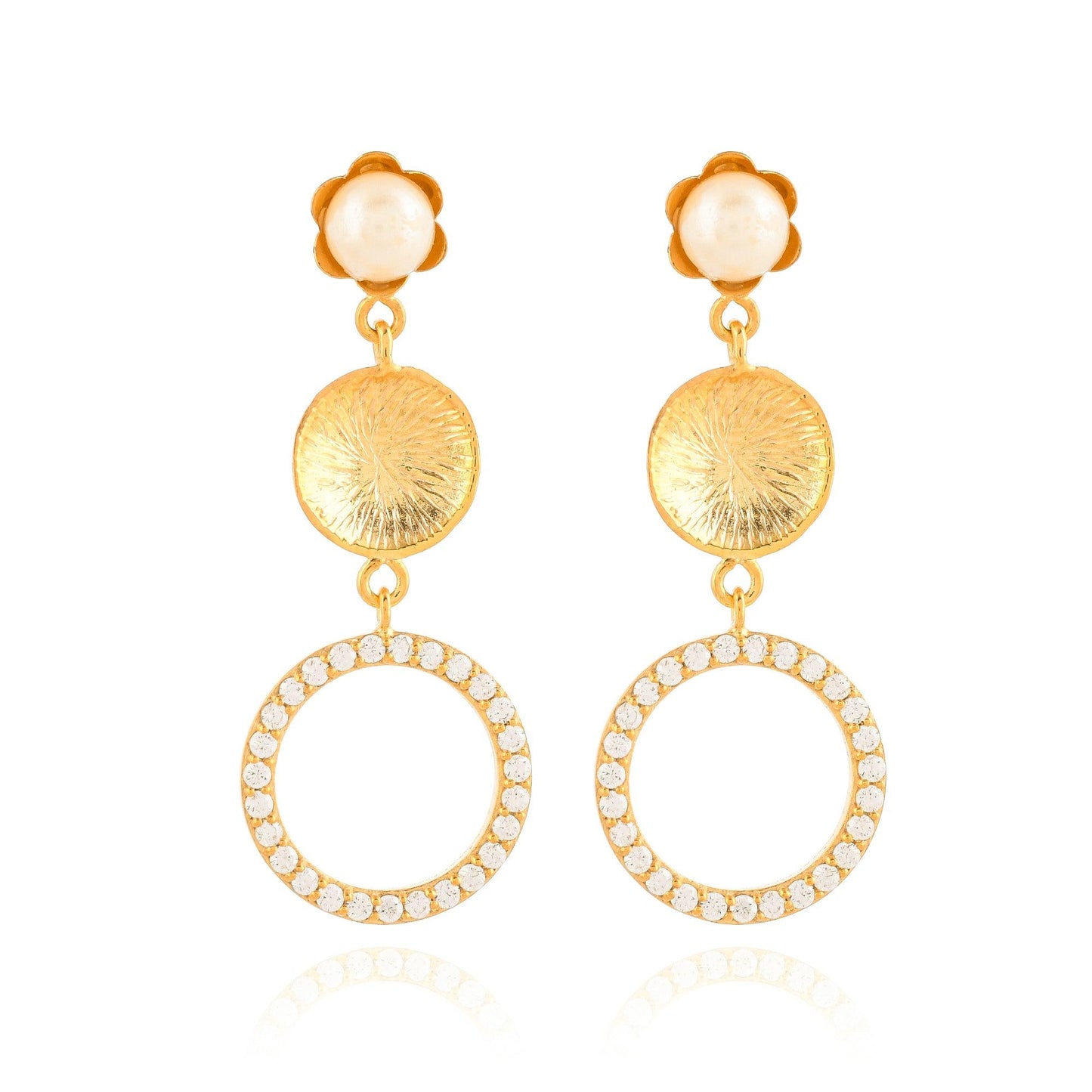 
                  
                    Pearl Drop Circle Party Circle Earring - From Purl Purl
                  
                