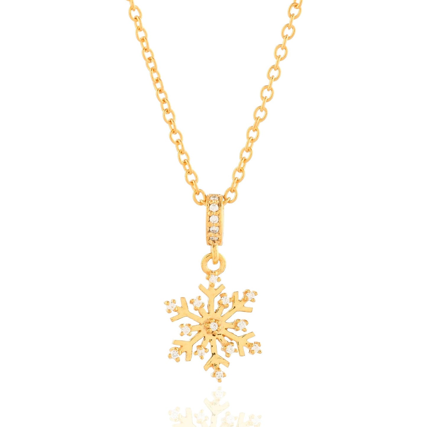 Snowflake Silver Necklace - From Purl Purl