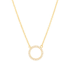 Timeless Eternity Circle Necklace | 925 Silver| Gold Plated - From Purl Purl