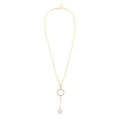 Timeless Eternity Pearl Circle Necklace | 925 Silver| Gold Plated - From Purl Purl