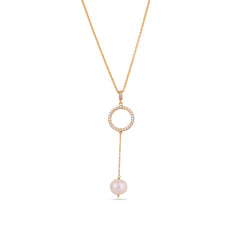 Timeless Eternity Pearl Circle Necklace | 925 Silver| Gold Plated - From Purl Purl