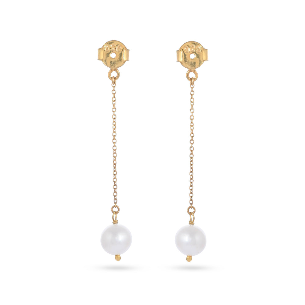 Two in One White Pearl Earrings | Freshwater Pearl - From Purl Purl