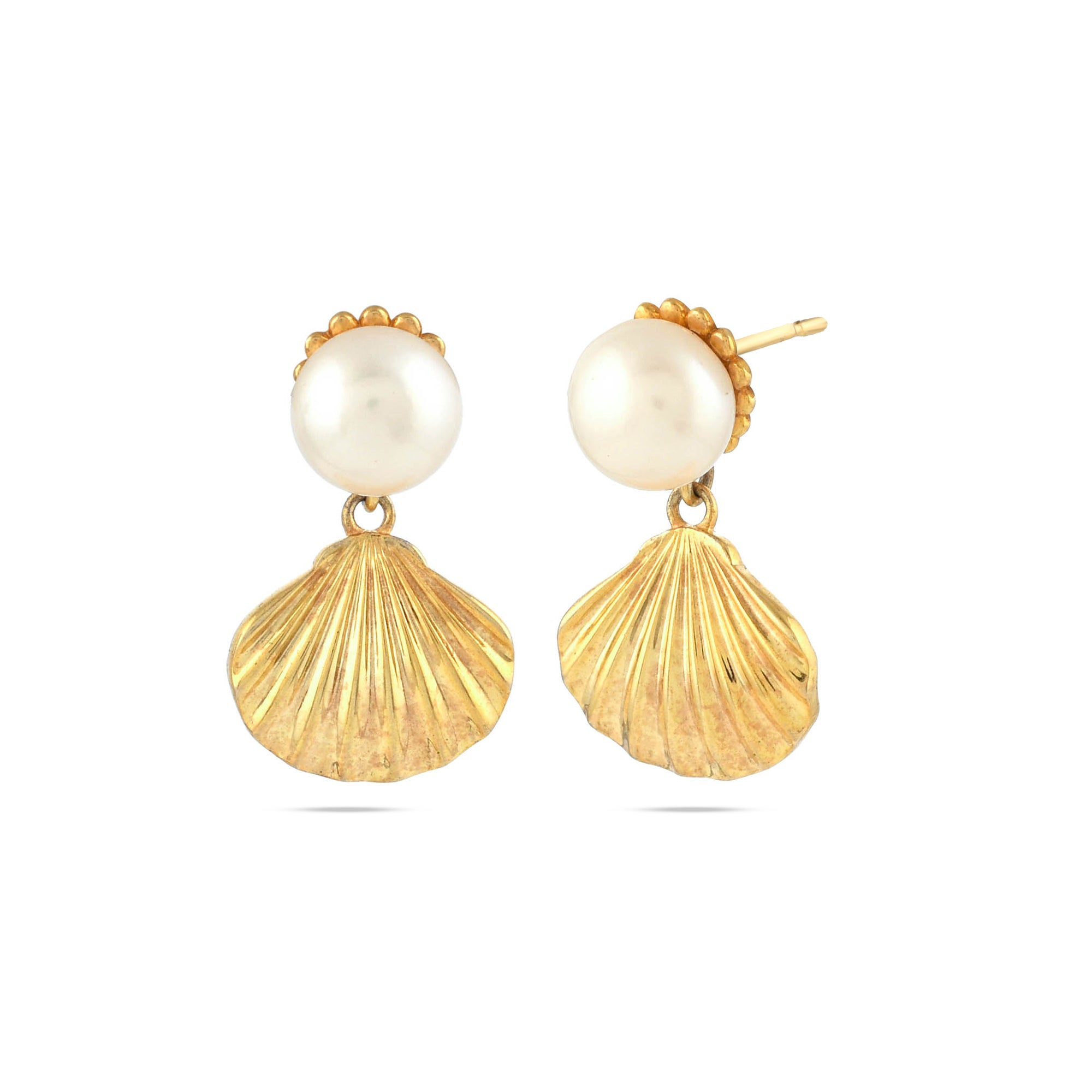 Elegant Pearl Silver Earrings - From Purl