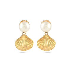 Elegant Pearl Silver Earrings - From Purl