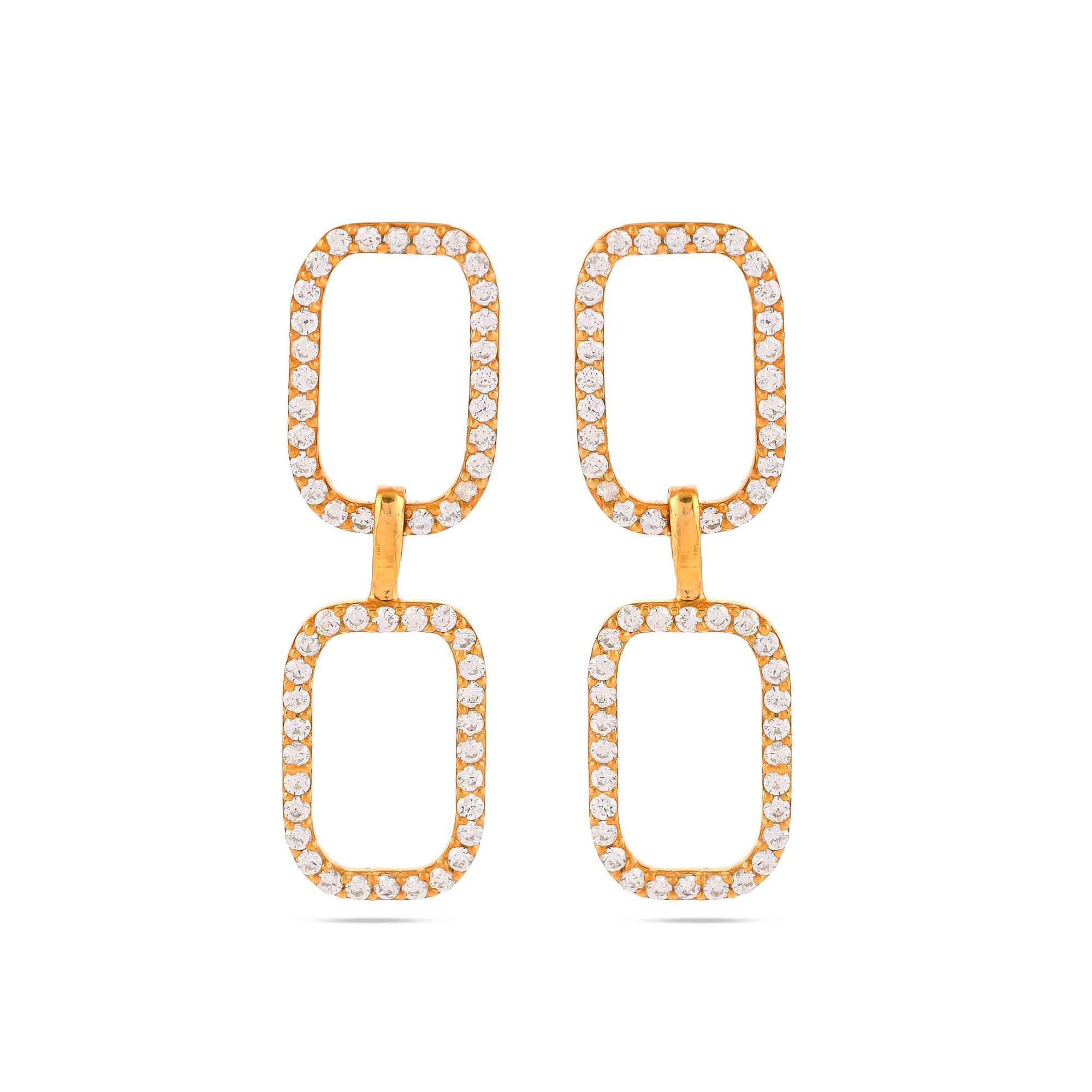 Twin Rectangle Dangler Earrings - From Purl