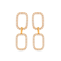 Twin Rectangle Dangler Earrings - From Purl