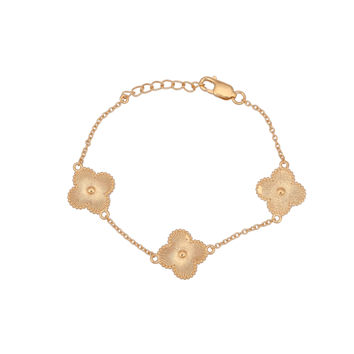 VC Gold Clover Bracelet| 925 Silver| Gold Plated - From Purl Purl