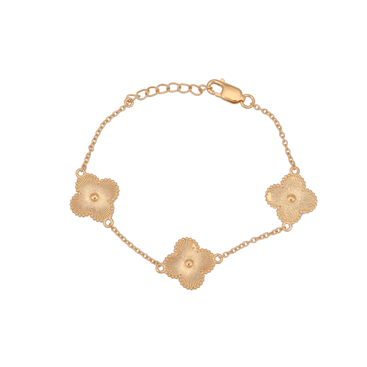 VC Gold Clover Bracelet| 925 Silver| Gold Plated - From Purl Purl