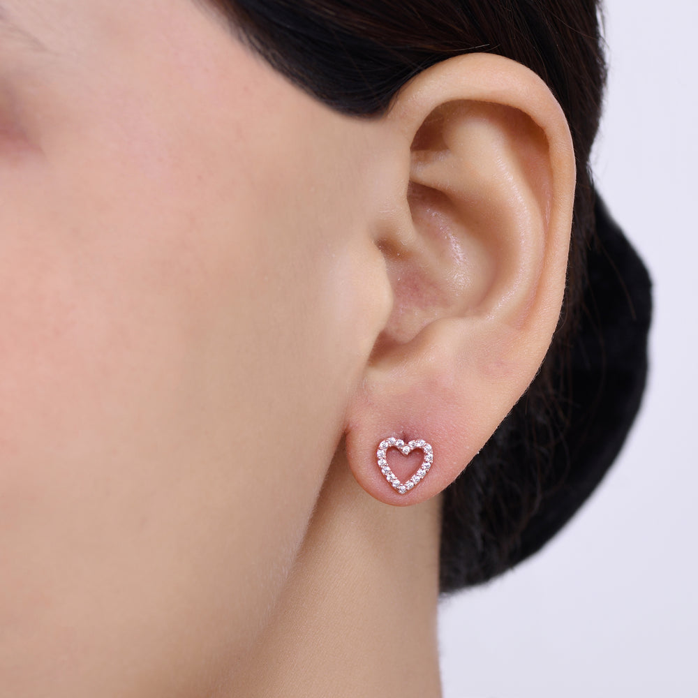 Heart Silver Earring - From Purl Purl