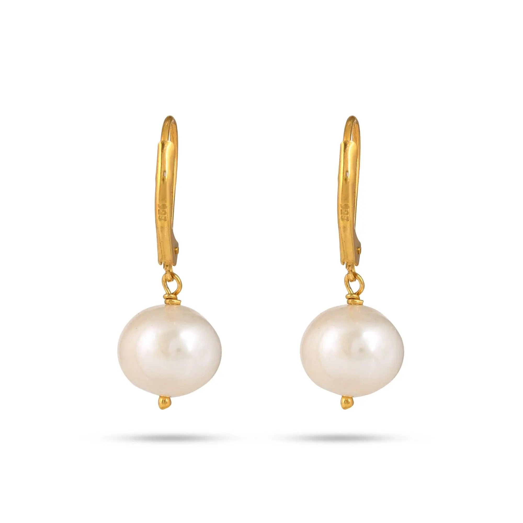 Pearl Drop Silver Earring - From Purl Purl