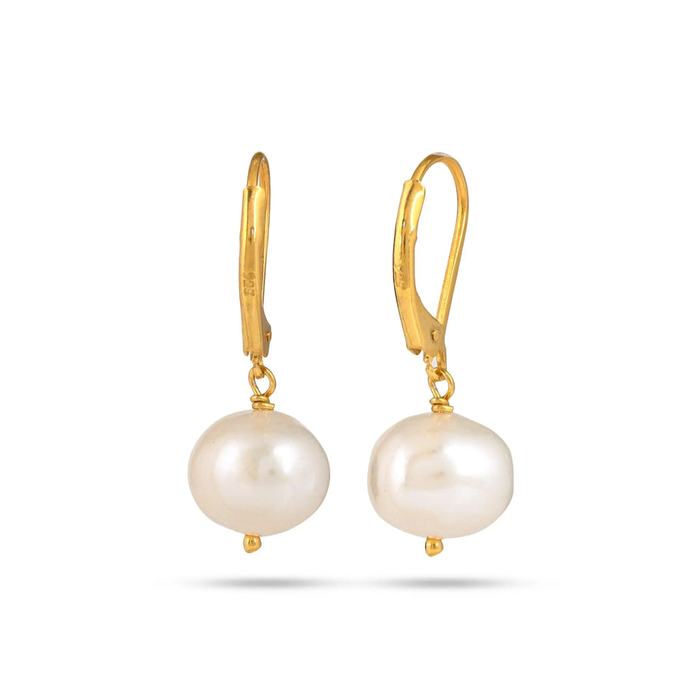 Pearl Drop Silver Earring - From Purl Purl