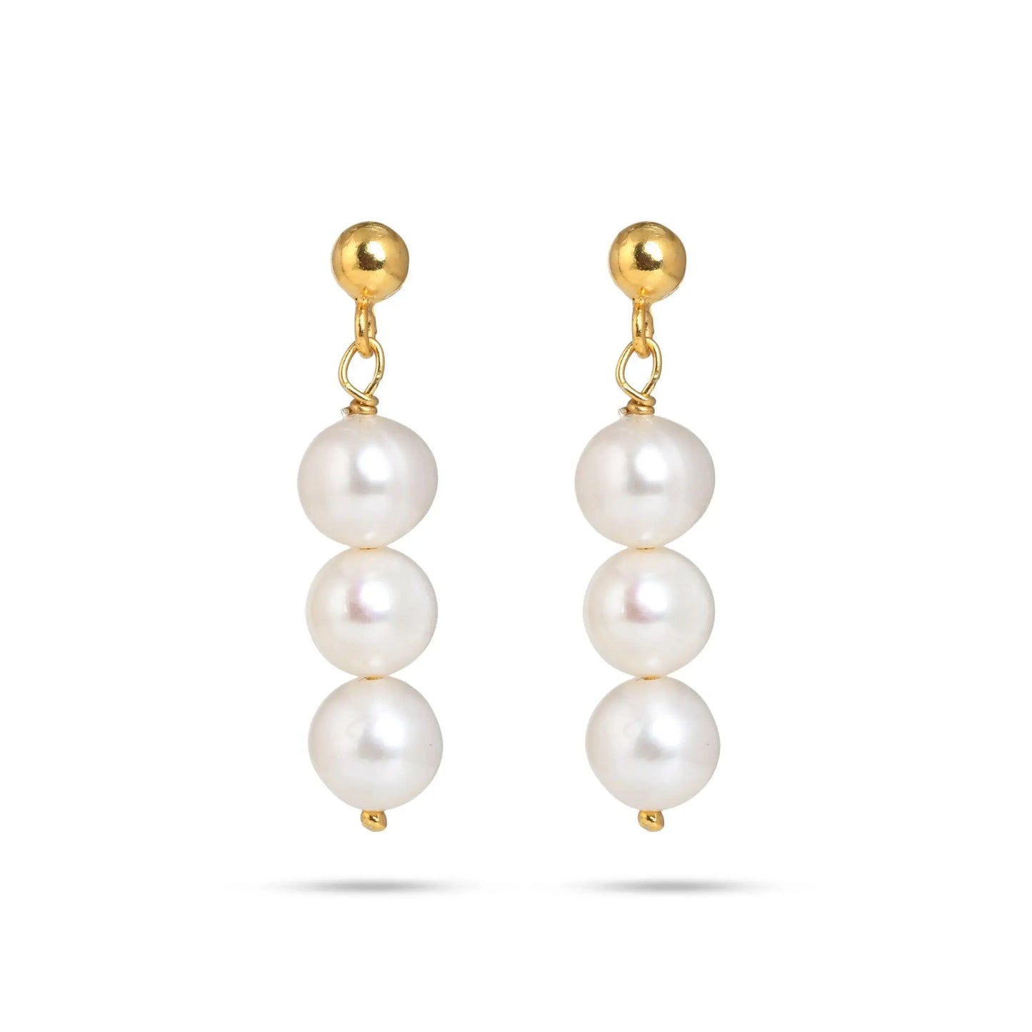 Classic Pearl Drop Silver Earrings - From Purl Purl