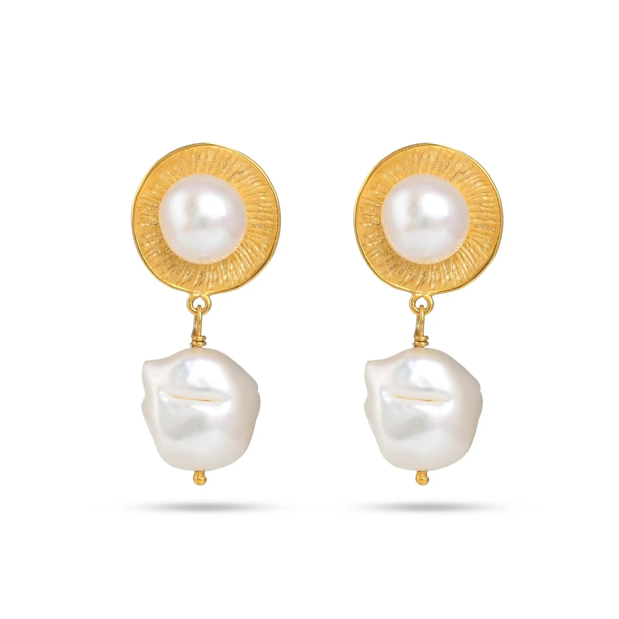 Purl-Birth-Pearl-Silver-Earrings-For women