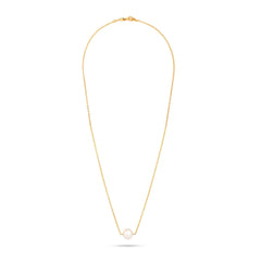 Natural Single Pearl Necklace| 925 Silver| 18kt Gold Plated -From Purl Purl