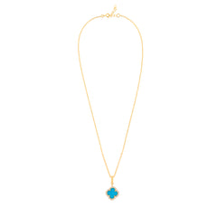 Turquoise Clover Necklace | Natural Turquoise - From Purl Purl