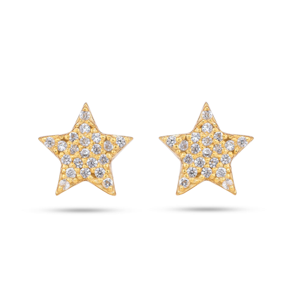 Gleaming Star Silver Earring - From Purl Purl