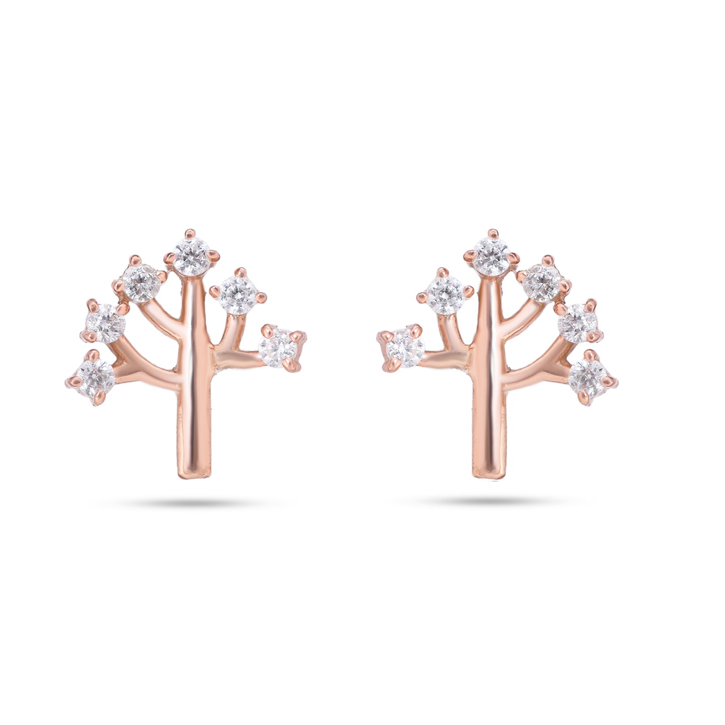 Tree of Life Stud Earrings | Rose Gold Plated - From Purl Purl