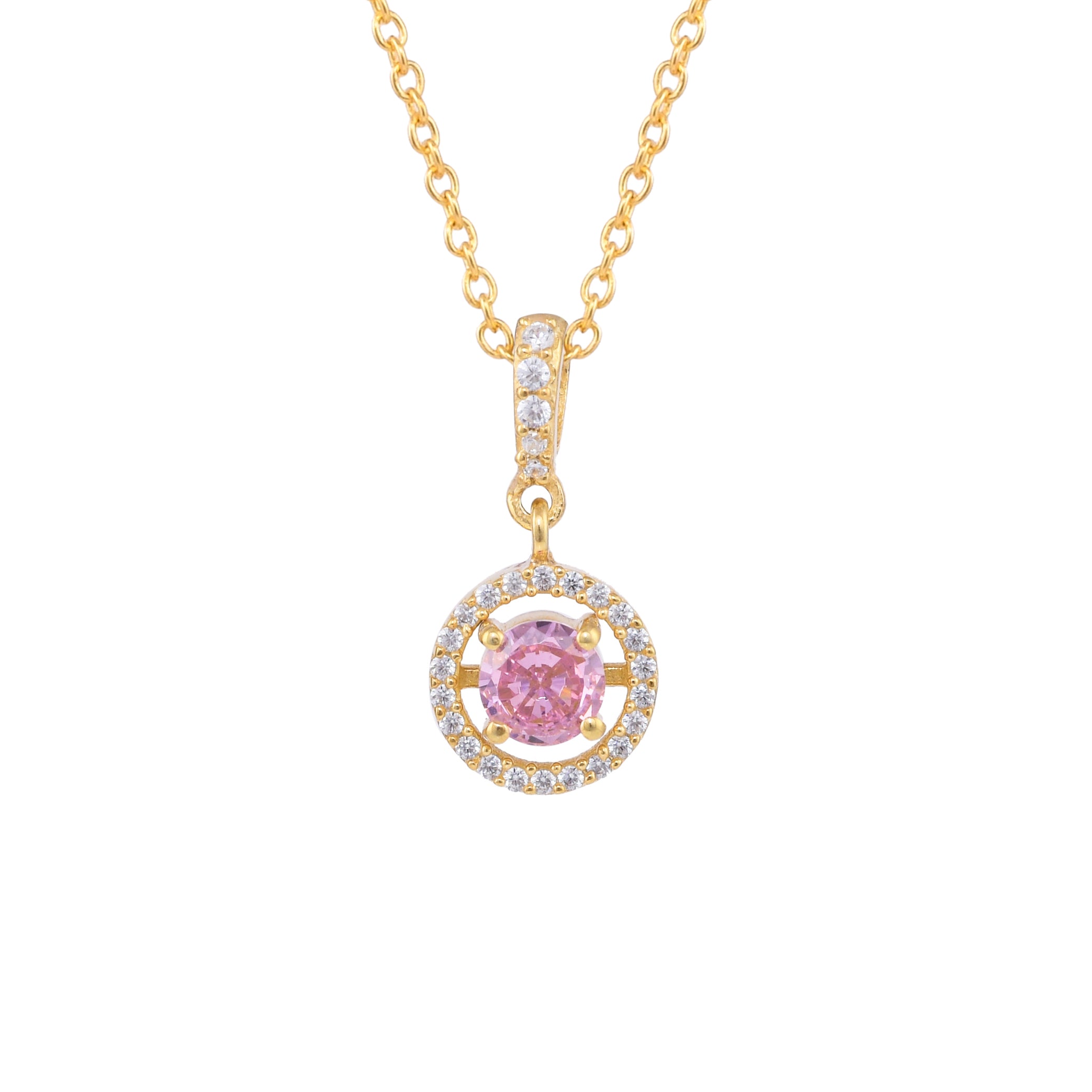 Pink Halo Set Diamond