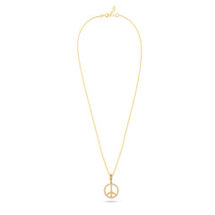 18k Gold Plated Peace Pendant - From Purl Purl