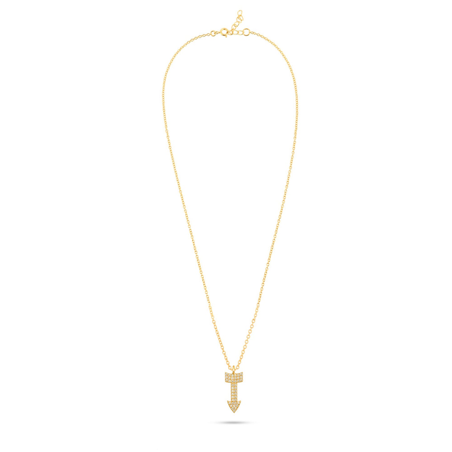 Guiding Grace: Gold-Plated Arrow Necklace - From Purl Purl