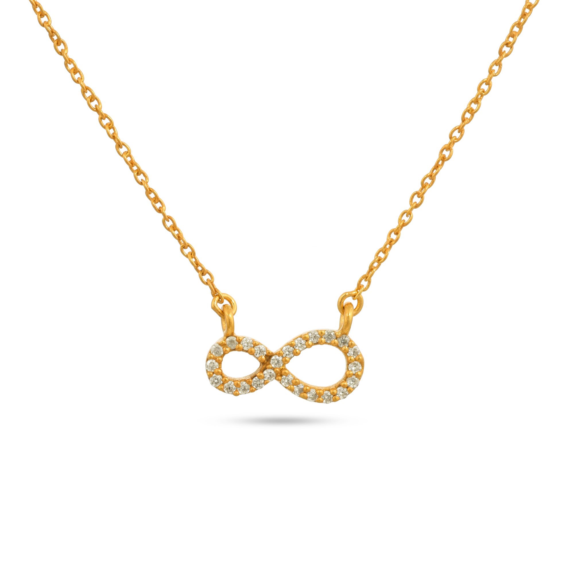 Eternal Grace: Gold-Plated Infinity Necklace - From Purl Purl