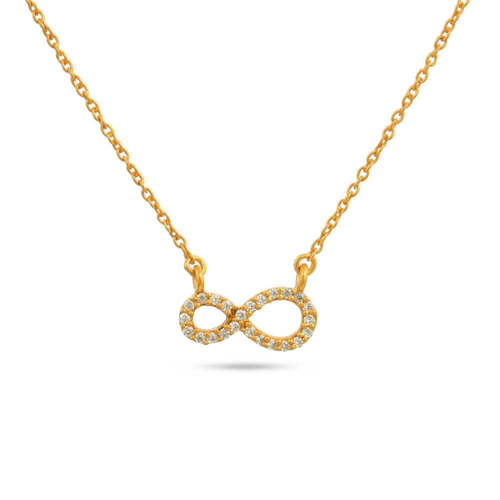 Eternal Grace: Gold-Plated Infinity Necklace - From Purl Purl