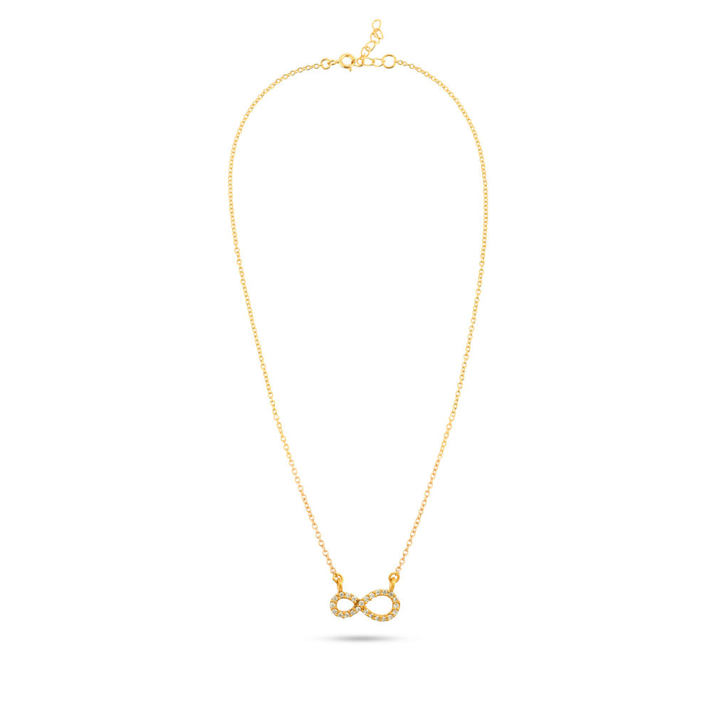 Eternal Grace: Gold-Plated Infinity Necklace - From Purl Purl