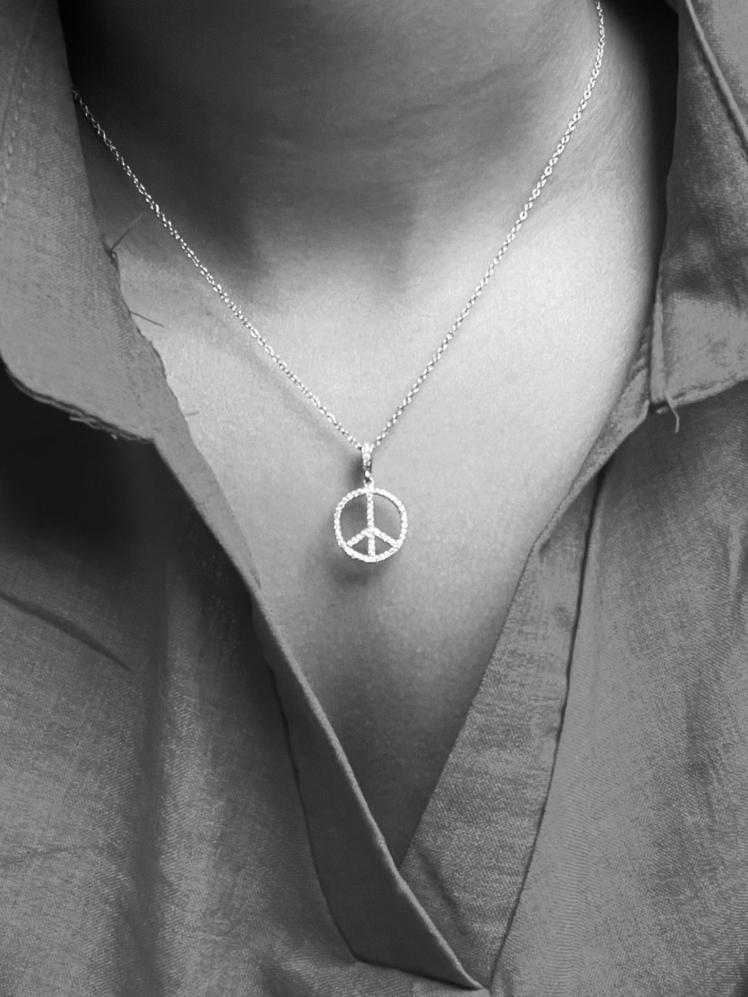 18k Gold Plated Peace Pendant - From Purl