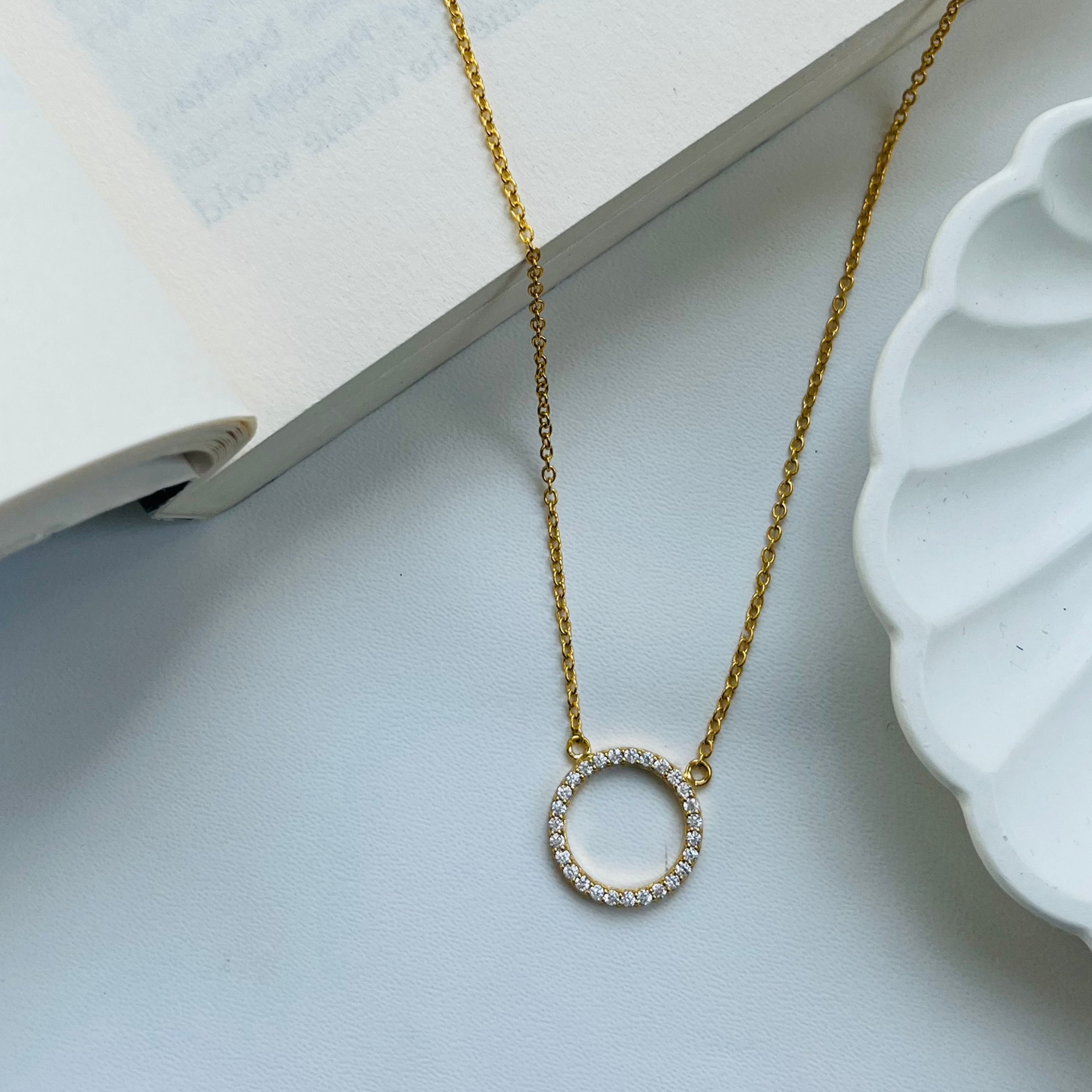 Timeless Eternity Circle Necklace | 925 Silver| Gold Plated - From Purl Purl