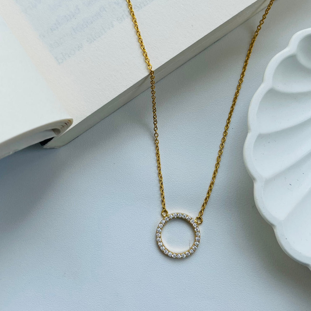 Timeless Eternity Circle Necklace | 925 Silver| Gold Plated - From Purl Purl