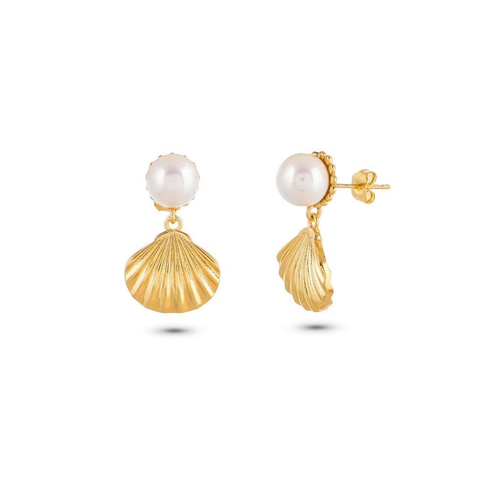 Elegant Pearl Silver Earrings - From Purl Purl